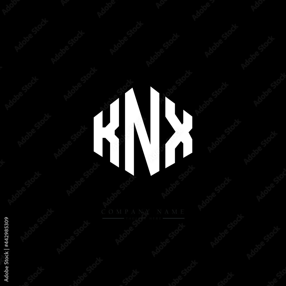 KNX letter logo design with polygon shape. KNX polygon logo monogram. KNX cube logo design. KNX hexagon vector logo template white and black colors. KNX monogram, KNX business and real estate logo. KNX letter logo design with polygon shape. KNX polygon logo monogram. KNX cube logo design. KNX hexagon vector logo template white and black colors. KNX monogram, KNX business and real estate logo.
