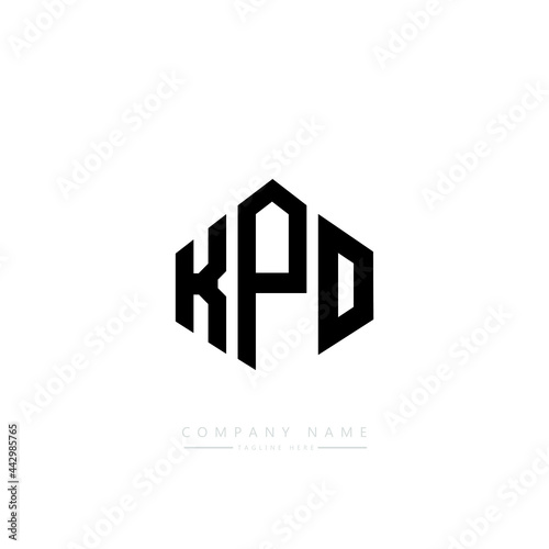 Free Download KPO letter logo design with polygon shape. KPO polygon logo monogram. KPO cube logo design. KPO hexagon vector logo template white and black colors. KPO monogram, KPO business and real estate logo.  - GFXLoad