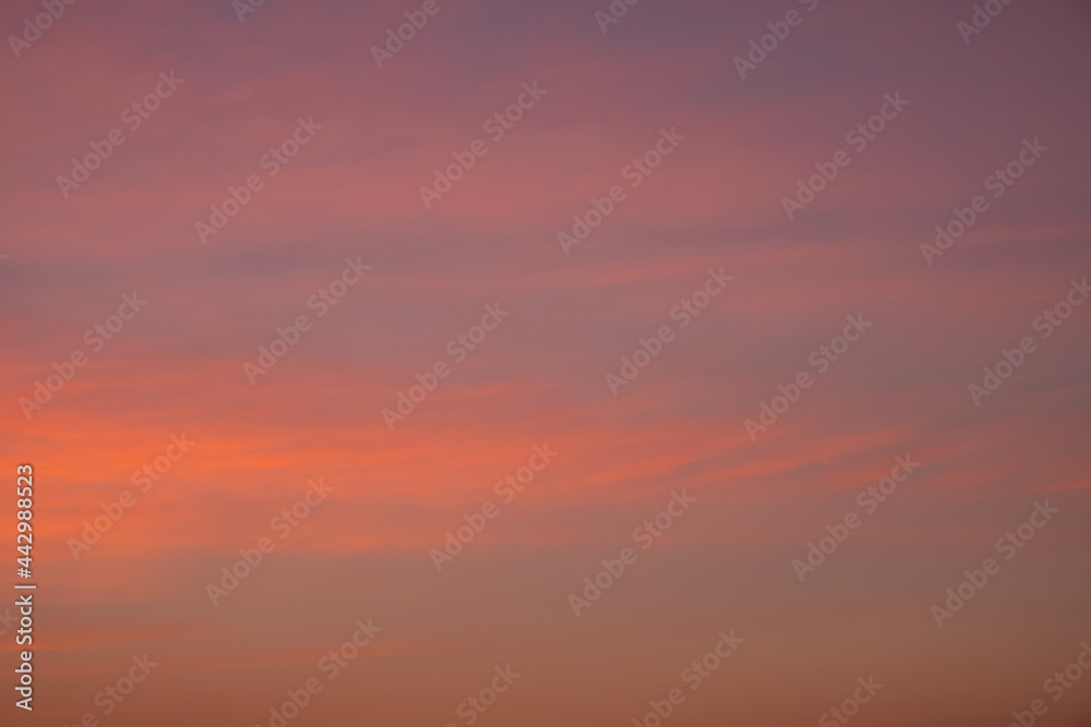 the sky in warm soft colors, sunrise, sky background