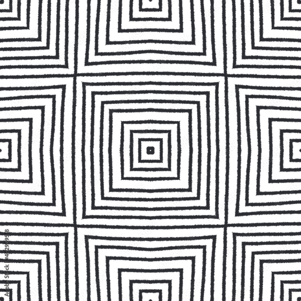 Striped hand drawn pattern. Black symmetrical Striped hand drawn pattern. Black symmetrical