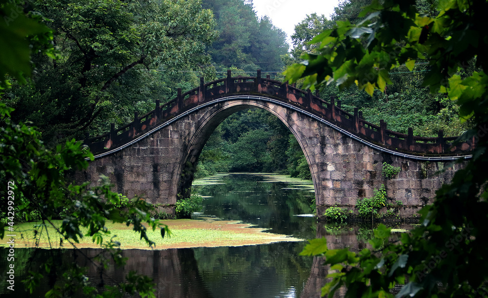 traditional chinese bridge over the river traditional chinese bridge over the river