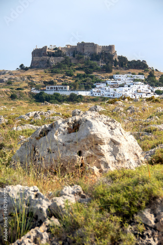 Greek Castle on hill near the sea