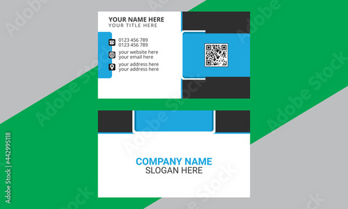 Creative and Corporate Business Card Template. abstract Clean Vector Illustration.