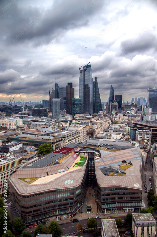 London skyline financial district