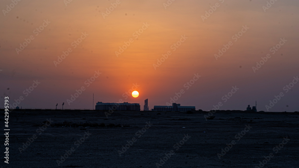 Sunset in Saudi Arabia