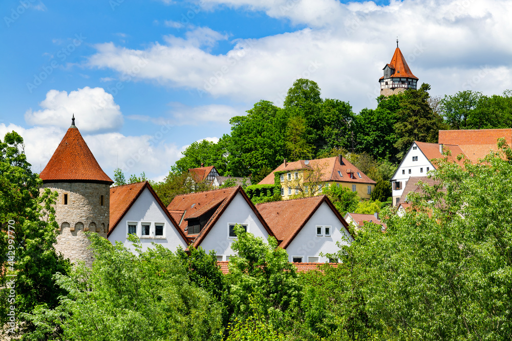 Möckmühl, panoramic view of the city Möckmühl, panoramic view of the city