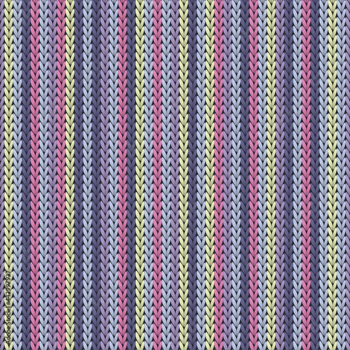 Fluffy vertical stripes knitting texture