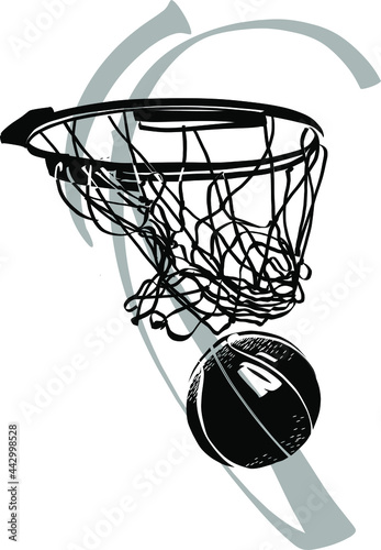 basketball hoop and net