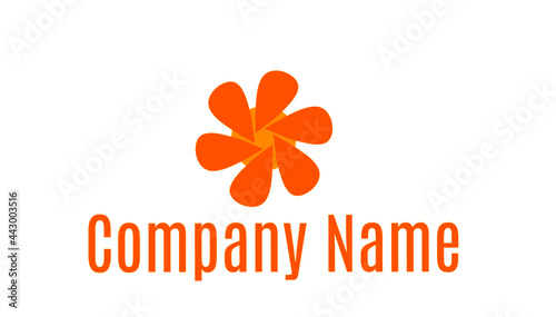 orange flower logo