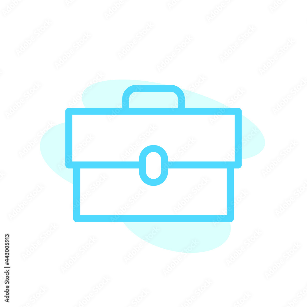 Vector illustration of briefcase icon design template Vector illustration of briefcase icon design template