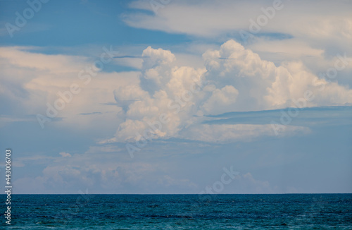 Storm clouds over Florida coast