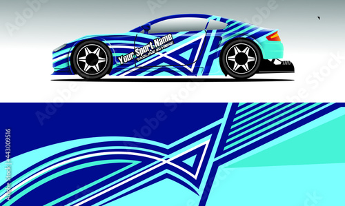 Car sticker or car wrap with natural natural concept with abstract line concept and initial A, can be installed on all
