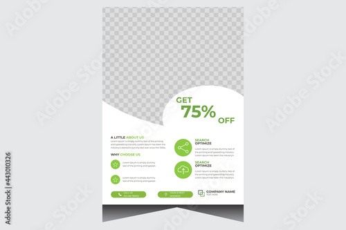 Promotional business flyer design template