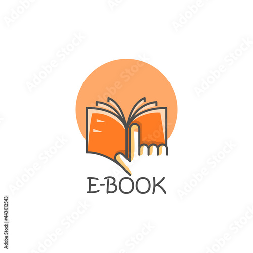 Vector Logo Design For Electronic Book Website