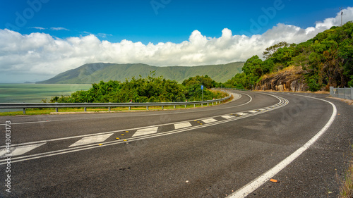 Picturesque drive along the Captain Cook Highway in North Queensland, Australia photo