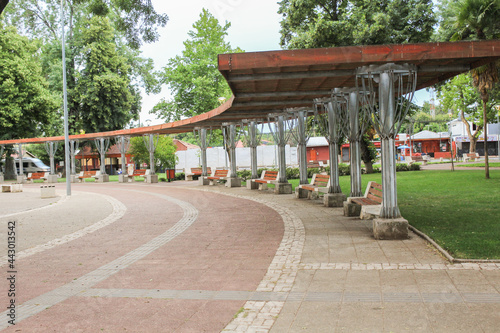 Plaza de Armas de la comuna de El Carmen, Region Del Ñuble, Chile. photo