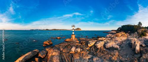 Coastal lighthouse on Dongshan Island, Fujian Province, China © Weiming