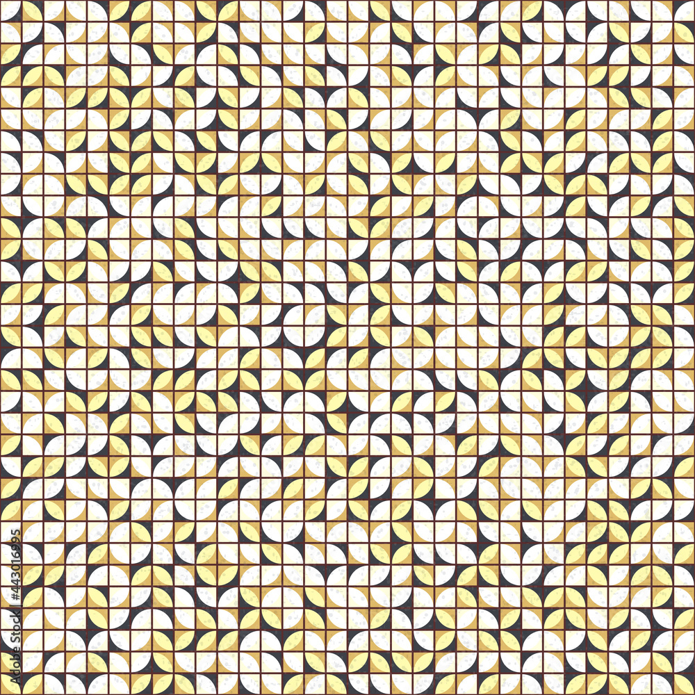 Fototapeta premium Abstract Geometric Pattern generative computational art illustration