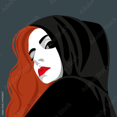 Hooded woman