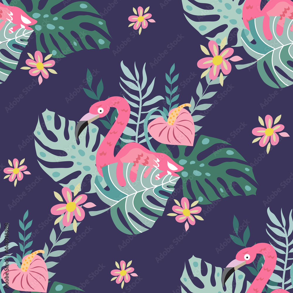Flamingo pattern 3 Flamingo pattern 3