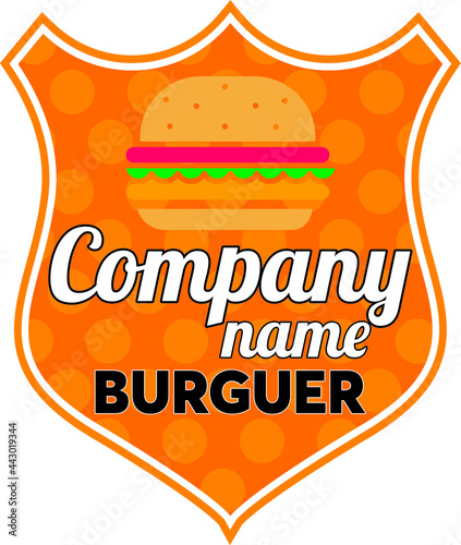 Logo for fast food vector