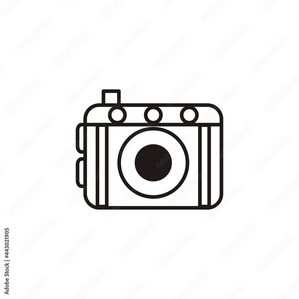 pocket camera icon logo vector illustration pocket camera icon logo vector illustration