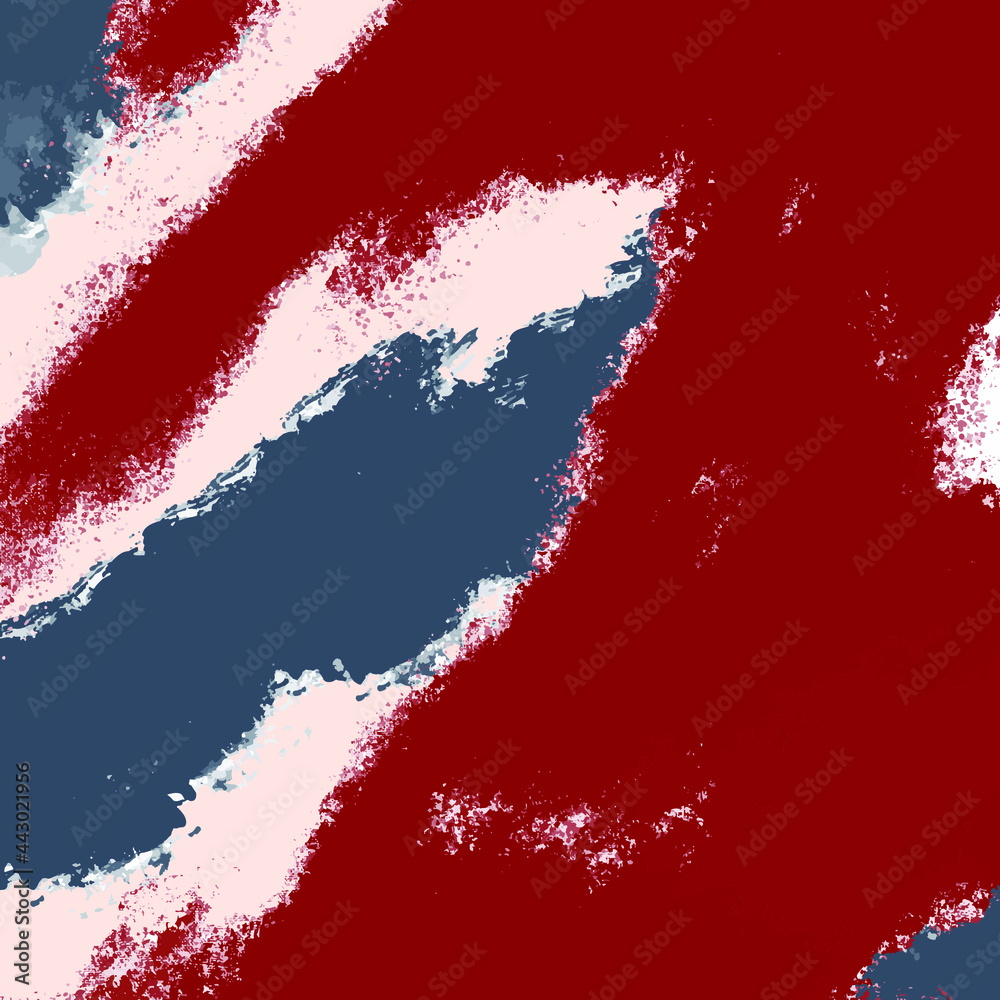 vector abstract doodle shapes collage. blue red on white. Modern line art for decor, fabric trim, card vector abstract doodle shapes collage. blue red on white. Modern line art for decor, fabric trim, card
