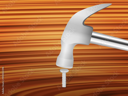 Hammering nail