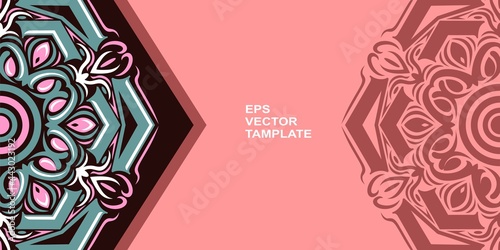 vector mandala design, for your various types of advertising needs, suitable for business card designs, banners, websites, etc. high resolution EPS file format
