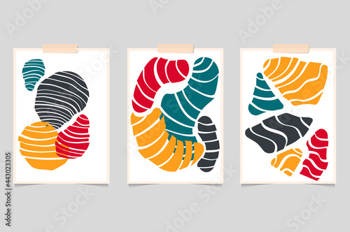 Wallpaper Mural Abstract zebra design art elements for cover, print, cards etc. Torontodigital.ca