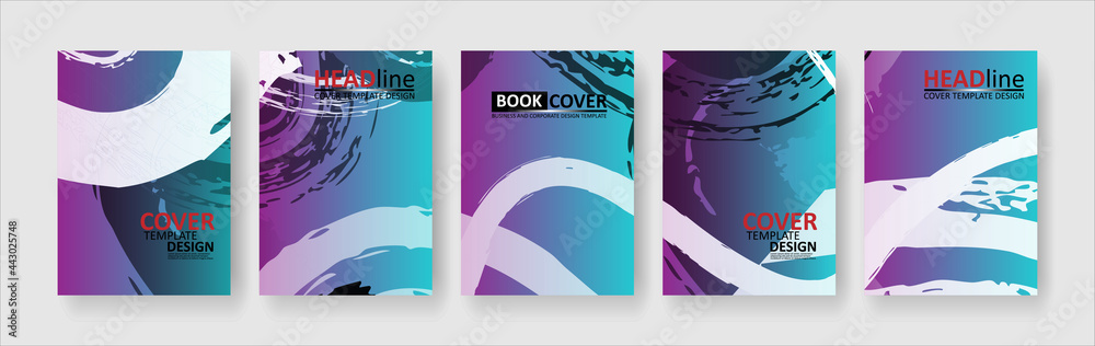 Fototapeta premium abstract background with gradient color. Applicable for design cover, presentation, invitation, flyer, annual report, poster and business card, desing packaging - Vector