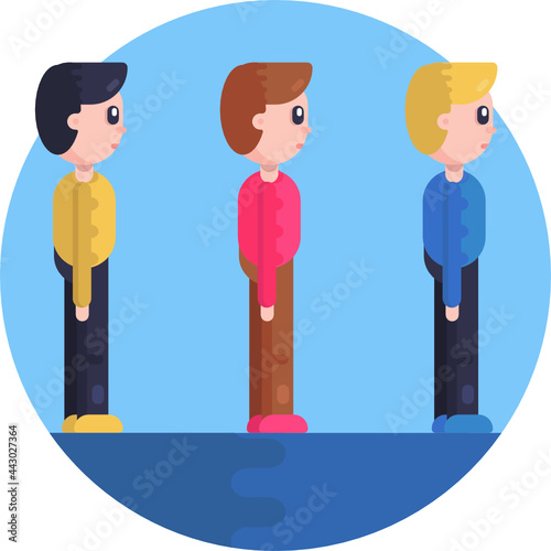 Social Distancing Icon.