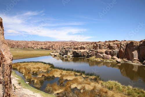 View of Black Lagoon, Bolivia