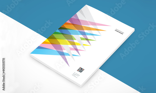 Brochure template flyer design vector background