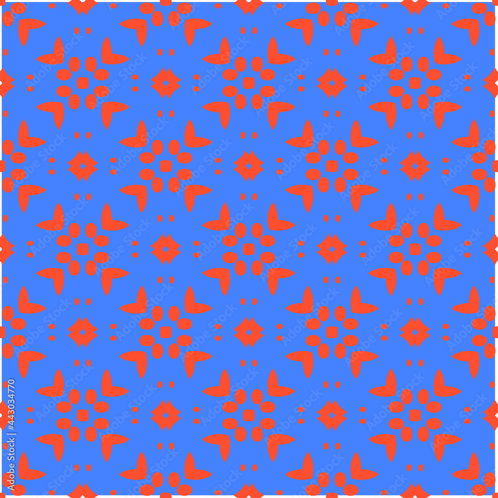 abstract background with  blue and orange patterns. ornament for wallpapers and backgrounds.