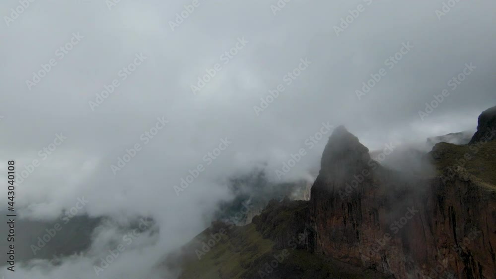 Aerial view of the clouds in the spectacular Drakensberg mountains, KwaZulu-Natal,South Africa Aerial view of the clouds in the spectacular Drakensberg mountains, KwaZulu-Natal,South Africa