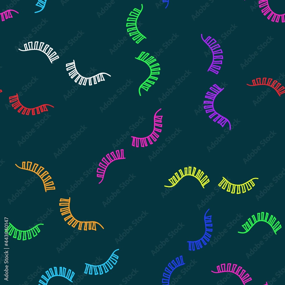 Fototapeta premium seamless pattern with eyelashes