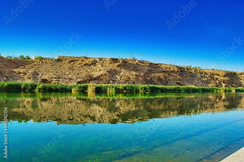 shoot on a sunny morning with clear sky and lake view