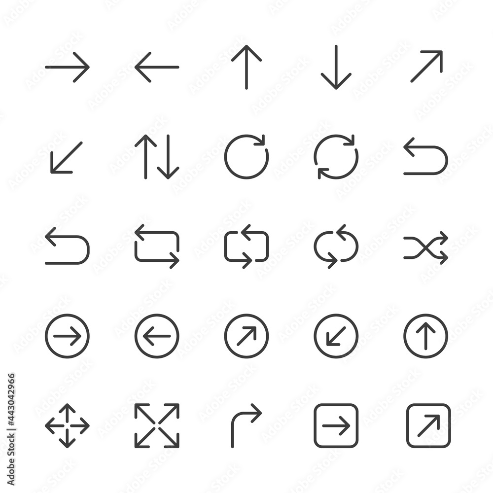 Arrows, Direction, Orientation. Simple Interface Icons for Web and Mobile Apps. Editable Stroke. 32x32 Pixel Perfect. Arrows, Direction, Orientation. Simple Interface Icons for Web and Mobile Apps. Editable Stroke. 32x32 Pixel Perfect.