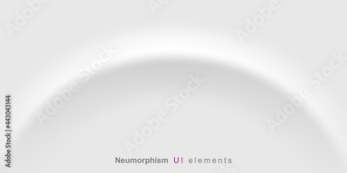 User interface elements for mobile app. Neumorphism User interface design kit. Neumorphism UI UX icons set. photo