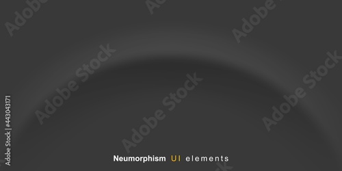 User interface elements for mobile app. Neumorphism User interface design kit. Neumorphism UI UX icons set.