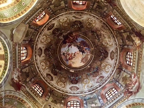 Church cupola with fresco  Ravenna 