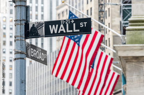 Wall Street in New York City, USA photo