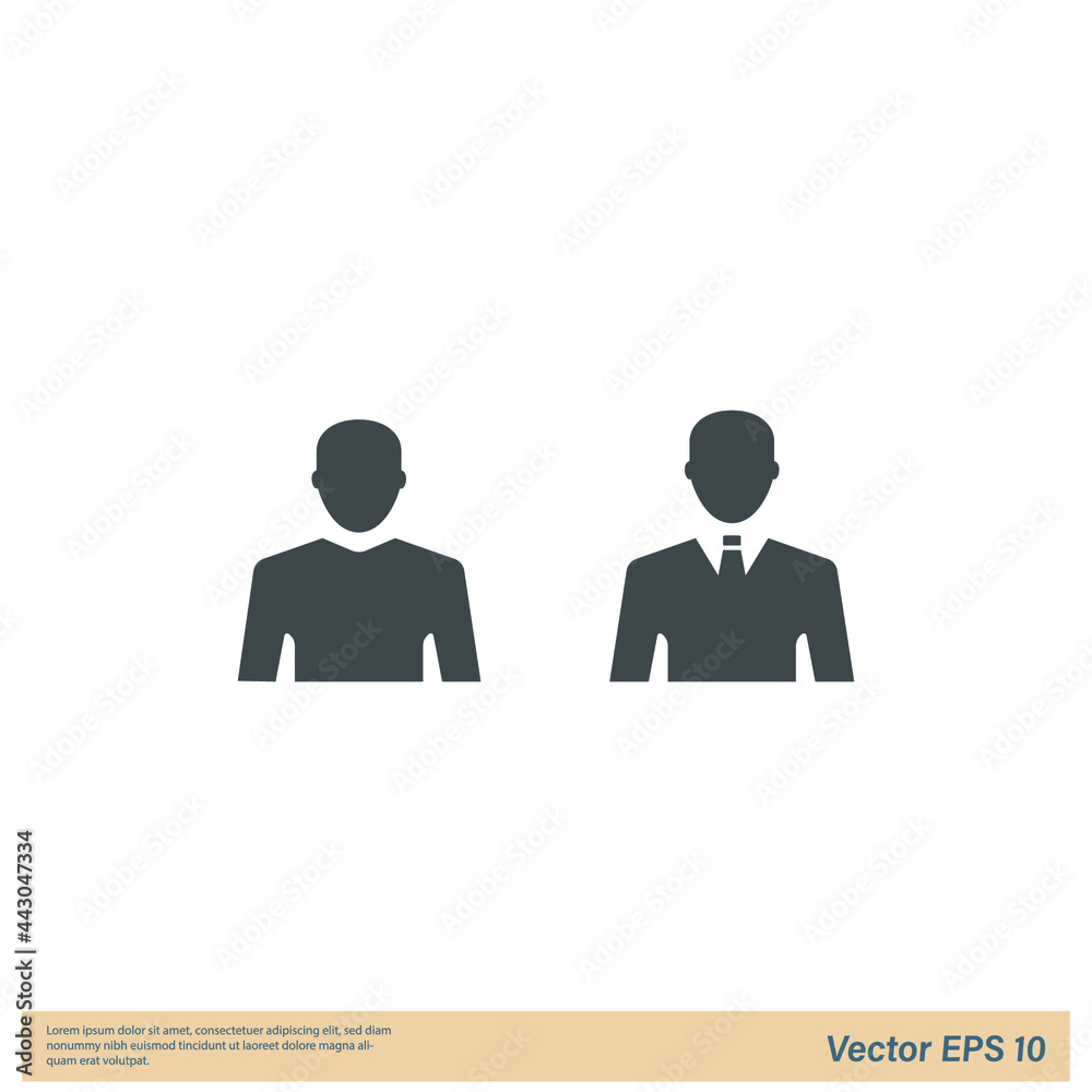 businessman icon organization symbol logo template businessman icon organization symbol logo template