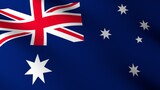 Flag of The Australia. Flag's image are rendered in real 3D software.