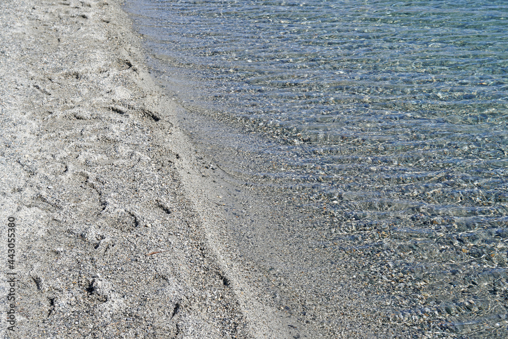 Nature scene of Clear water lake - texture background - at coast of pangong lake leh ladakh india 