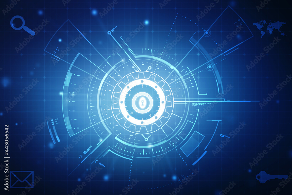 Closed Padlock on digital background, Technology security concept. Cyber Security and network protection Concept, personal data security Closed Padlock on digital background, Technology security concept. Cyber Security and network protection Concept, personal data security