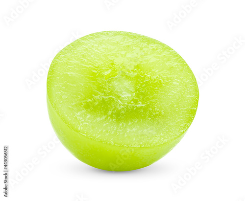 Φωτογραφία Half of delicious ripe green grape isolated on white background