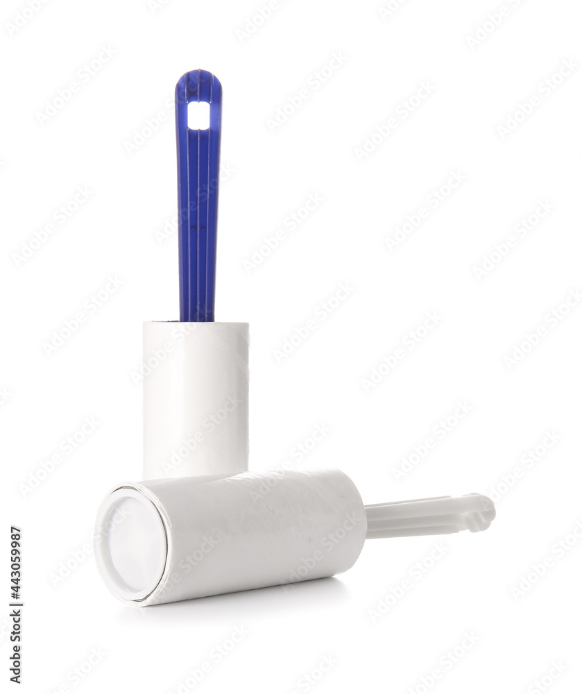 Lint rollers on white background Lint rollers on white background