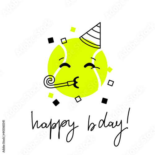 Tennis greeting card